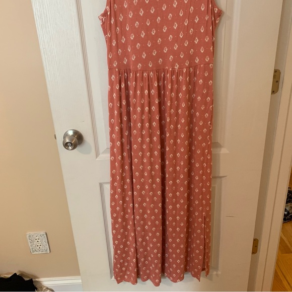 Maurices peach patterned soft summer maxi dress - Picture 6 of 6